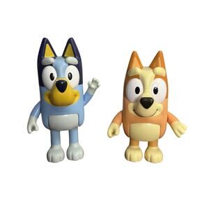 Disney Best Friends BLUEY 10" & BINGO 9" Large Toys Poseable Action Figures Set